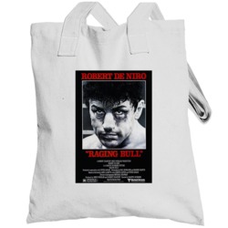 Raging Bull Retro Movie Poster Fan Totebag