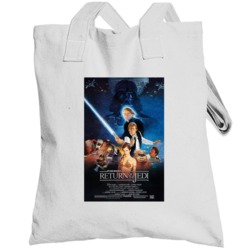 Star Wars Episode 4 Return Of The Jedi Retro Movie Poster Fan Totebag