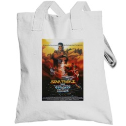 Star Trek Ii The Wrath Of Khan Retro Movie Poster Fan Totebag