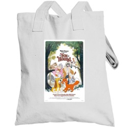 The Fox And The Hound Retro Movie Poster Fan Totebag