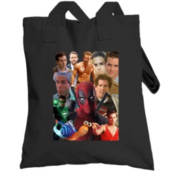Ryan Reynolds Movies Mashup Hollywood Actor Super Fan Totebag
