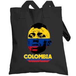 Davinson Sanchez Colombia Flag Big Head Fifa World Cup Fan Totebag