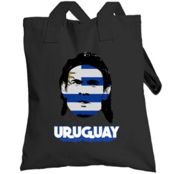 Edinson Cavani Uruguay Flag Big Head Fifa World Cup Fan Totebag