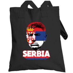 Aleksandar Kolarov Serbia Flag Big Head Fifa World Cup Fan Totebag
