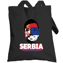 Luka Milivojevic Serbia Flag Big Head Fifa World Cup Fan Totebag