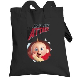 Jack Jack Attack Incredibles 2 Baby Powers Movie Fan Poster Totebag