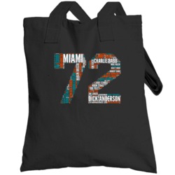 Miami Football 1972 Superbowl Champions Team Roster Retro Sports Fan T