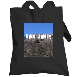 Lebron King James La Basketball Hollywood Hills Sign Parody Fan Toteba