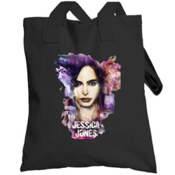 Jessica Jones Watercolour Poster Logo Netflix Original Fan Totebag