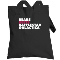 Bears Beets Battlestar Galactica Dwight Schrute The Office Fan Totebag