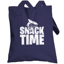 Snack Time Shark Week Funny Cute Tv Fan Totebag