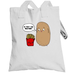 Is That You Brother Potato French Fries Cute Funny Kids Totebag
