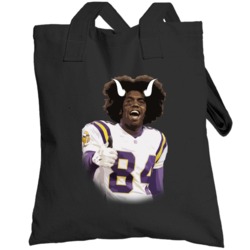 Randy Moss Horns Football Wide Receiver Sports Fan Totebag