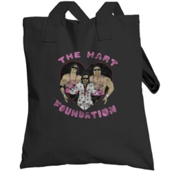Vintage Distressed The Hart Foundation Anvil Rip Fan Totebag