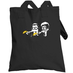 Minions Pulp Fiction Movie Funny Adult Parody Totebag