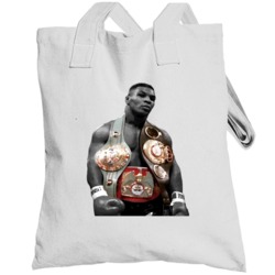 Mike Tyson Three Belts Greatest Fighter Cool Fan Totebag