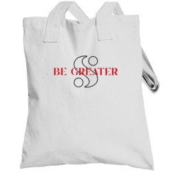 Be Greater Serena Williams Motivational Tennis Fan Totebag