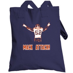 Khalil Mack Mack Attack Favorite Player Chicago Football Fan Totebag