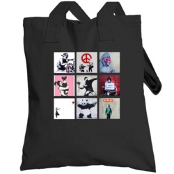 Banksy Art Paintings Trendy Artsy Totebag