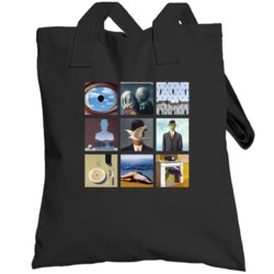 Rene Magritte Art Paintings Trendy Artsy Totebag