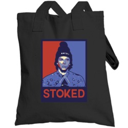 Chad Goes Deep Stoked Hope Poster Fan Totebag