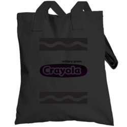 Crayola Military Green Crayon Halloween Costume Cute Funny Totebag