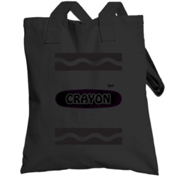 Tan Crayon Halloween Costume Cute Funny Totebag