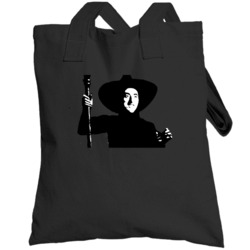 Wicked Witch Of The West Silhouette Spooky Halloween Totebag