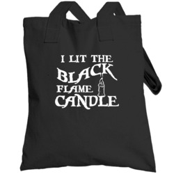 I Lit The Black Flame Candle Hocus Pocus Movie Inspired Halloween Tote