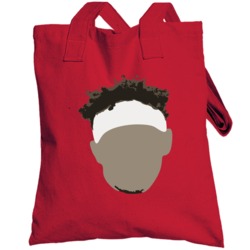 Patrick Mahomes Quarterback Illustration Big Head Fan Totebag
