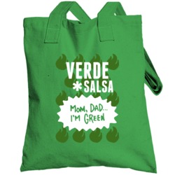 Taco Bell Verde Salsa Sauce Halloween Costume Totebag