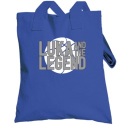 Luka And The Legend Doncic Dirk Nowitzki Dallas Basketball Fan Totebag