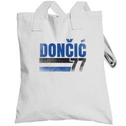 Luka Doncic 77 Dallas Basketball Rookie Fan Totebag