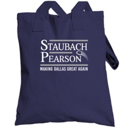 Roger Staubach Drew Pearson President Dallas Football Duo Fan Totebag