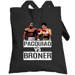 Pacquiao Vs Broner Fight Card Poster Fan Totebag