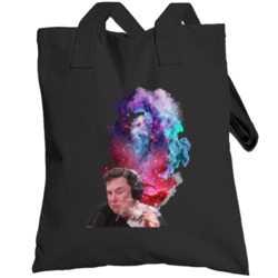 Elon Musk Galaxy Smoke Weed Kush Funny Stoner Totebag