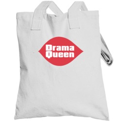 Drama Queen Dairy Ice Cream Shop Logo Parody Totebag