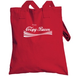 Enjoy Crispy Bacon Meat Lovers Cola Food Parody Totebag