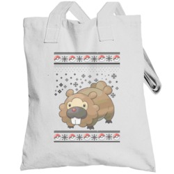 Bidoof Pokemon Ugly Christmas Sweater Totebag