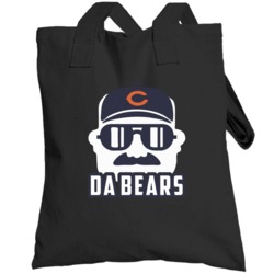 Da Bears Mike Ditka Funny Cartoon Totebag