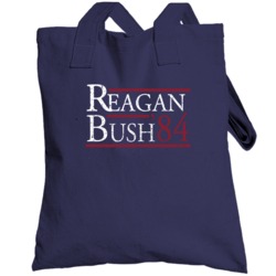 Reagan Bush 1984 Presidential Totebag