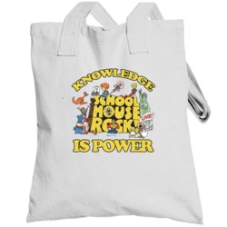School House Rock Knowledge Is Power Totebag