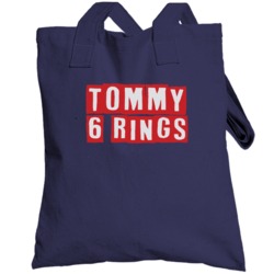 Tom Brady Tommy 6 Rings New England Football Totebag