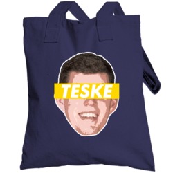 Jon Teske Michigan Basketball Big Head Totebag