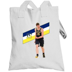 John Teske 15 Favorite Player Michigan Basketball Fan Totebag