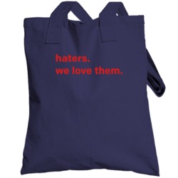 Tom Brady We Love Haters The Goat New England Football Totebag