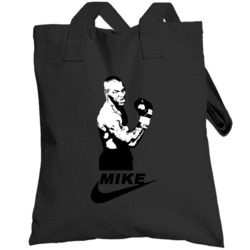 Mike Tyson Nike Parody Swoosh Funny Totebag