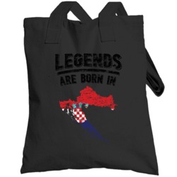 Legends Are Born In Croatia Vintage Totebag