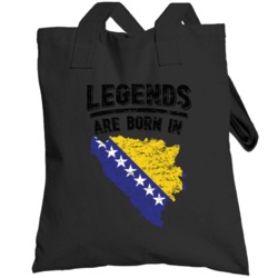 Legends Are Born In Bosnia And Herzegovina Vintage Totebag