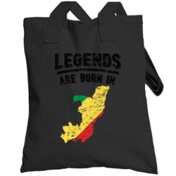 Legends Are Born In Congo Brazzaville Vintage Totebag